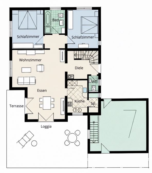 Grundriss Erdgeschoss